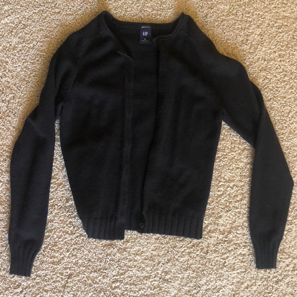 Black cardigan
